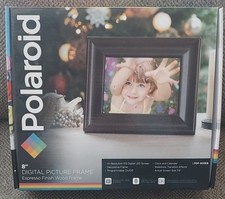 Polaroid 8" Wi-Fi Digital Espresso Finish Wood Picture Frame PDWX-800NT