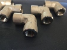 5, Pcs 1/4" Npt 90 Degree Elbow 316 Stainless Steel Swagelok/Cajon SS-4-E