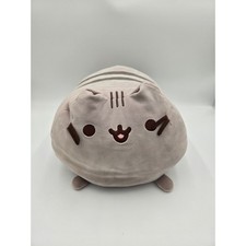 Gund Pusheen Cat Log Large Plush Stuffed Animal Pillow Toy Gray Cute Kawaii