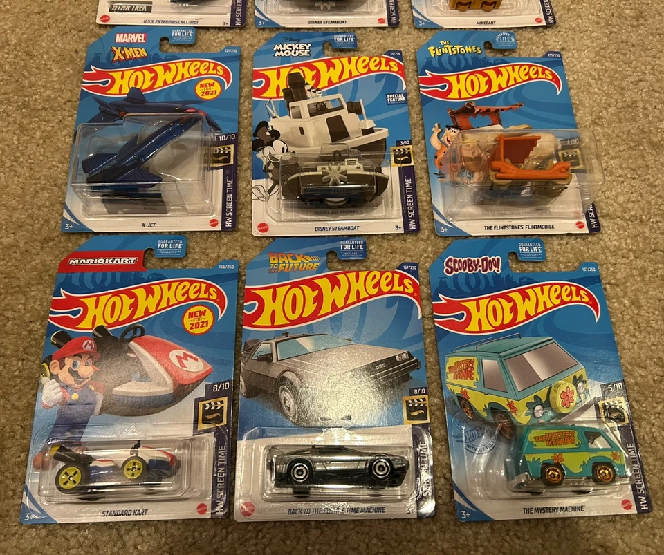Hot Wheels Lot Of 12/Star Wars/Star Trek/Mickey Mouse/TMNT/Minecraft/Flintstones - Image 4 of 4