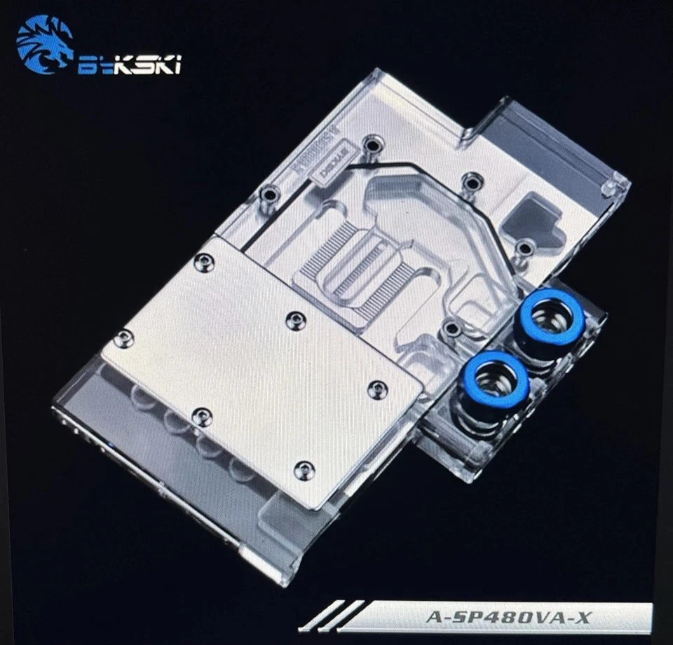 Tarjeta gráfica Bykski Water Block Sapphire RX 580 Pulse 480/470, A-SP480VA-X Foto 2 de 4