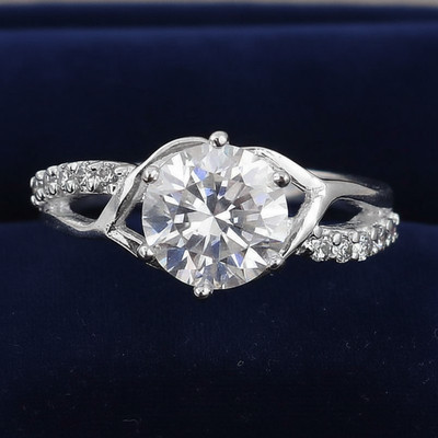 2.25 Ct Certified White Diamond Solitaire Ring-Great Luster, Tariffs FREE