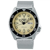 Seiko 5 Sports Suit SRPD67K1 Herrenuhr Automatik 100M Cremefarbenes Zifferblatt