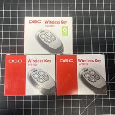 (3) DSC WS4939 4-Button Wireless Keyfob Remot...
