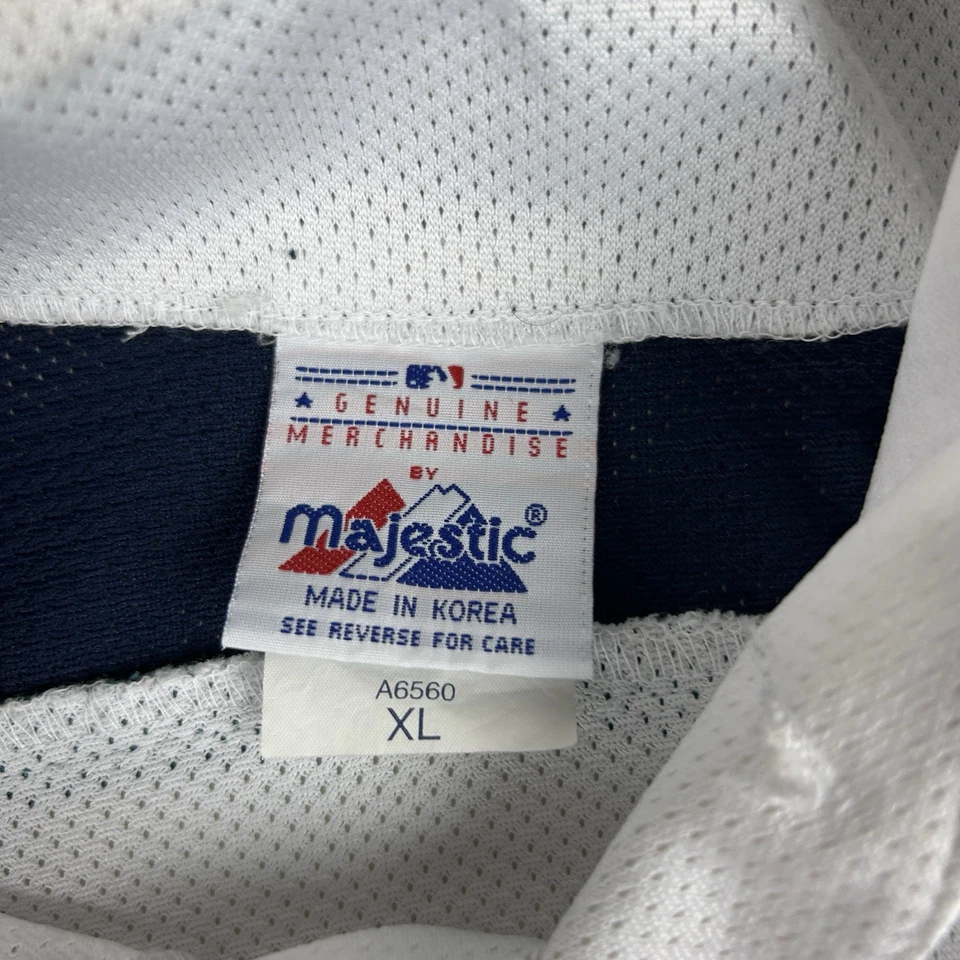 Majestic Seattle Mariners Jersey Men’s XL Vintage 90s Y2K Mesh Button Stitched - Image 4 of 4