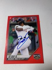 Joe Gray Jr Signed  IP Auto Wisconsin Timber Rattlers 2022