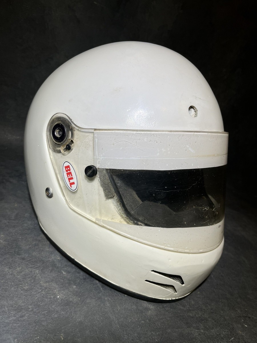 トップス vintage made in USA BELL HELMETS et2 Vintage BELL Auto Racing Helmet Large Full Face Snell Sa2000