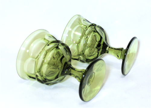 Vintage Fostoria Glas Argus grün Champagner Sherbet Set 2 - Bild 6 von 6