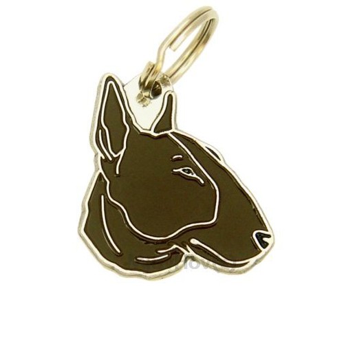 Dog name ID Tag Bull terrier, Personalized, Engraved, Handmade, Charm - Picture 3 of 12