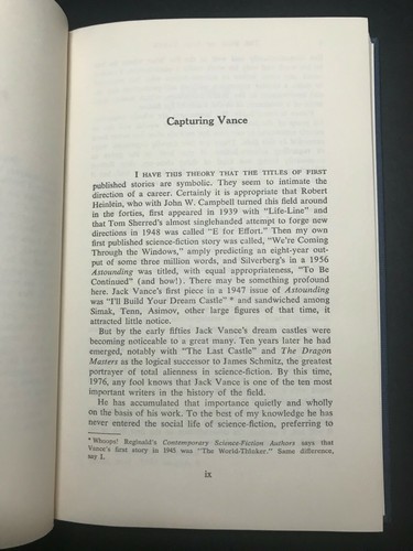 The Best of Jack Vance, by Jack Vance - 1978 - 1st Ed, Vtg, Hardcover Book w/DJ - Picture 10 of 12