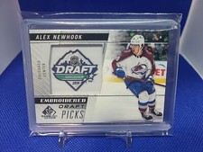 2021-22 SP Game Used Embroidered Draft Picks Alex Newhook Colorado Avalanche
