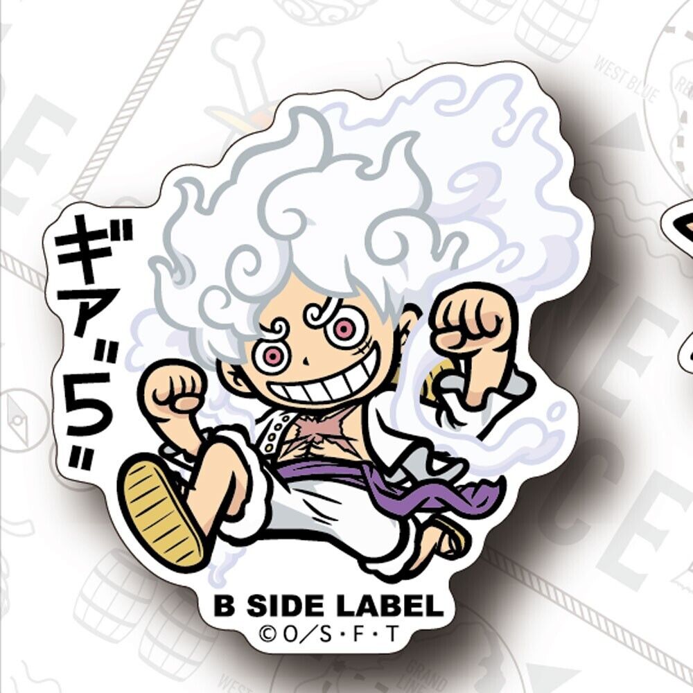 Sticker Luffy Gear 4 One Piece B-SIDE LABEL - Meccha Japan