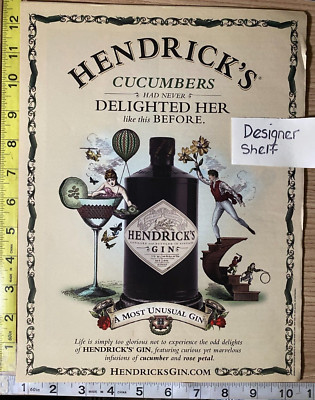 Hendrick's Gin Alcohol 2011 Print Advertisement: Cucumbers Delighted Her