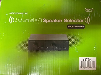 monoprice speaker selector with volume control