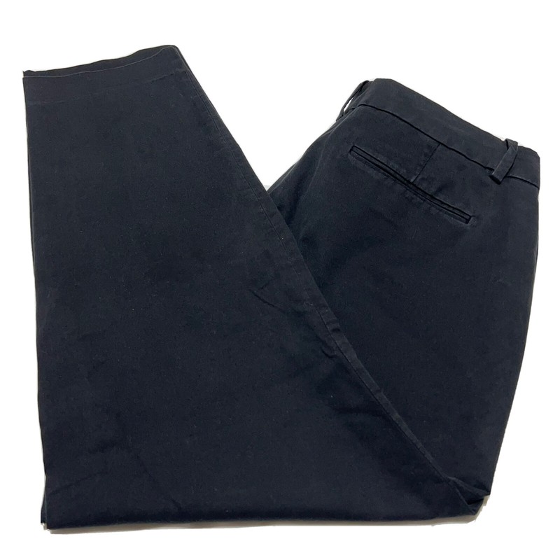 J Crew Cafe Pants Women’s Sz 6 Mid Rise Capri Black Stretch Skinny 
