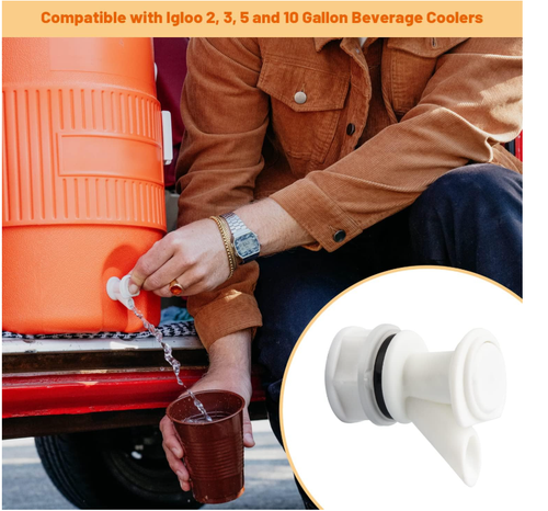 Push-Button Spigot Cooler Spigot Replacement Compatible with Igloo 2-10 Gallo... - Picture 7 of 8