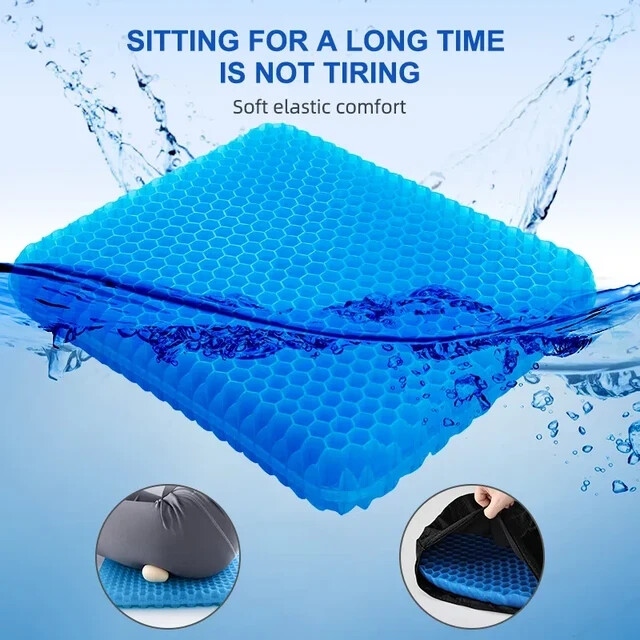 Summer Pillow Breathable Honeycomb Design to Relieve Pressure Back Pain and Lum