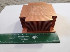 85mm x 85mm x 40mm Inch Pure Copper Heatsink,4 Mounting Holes