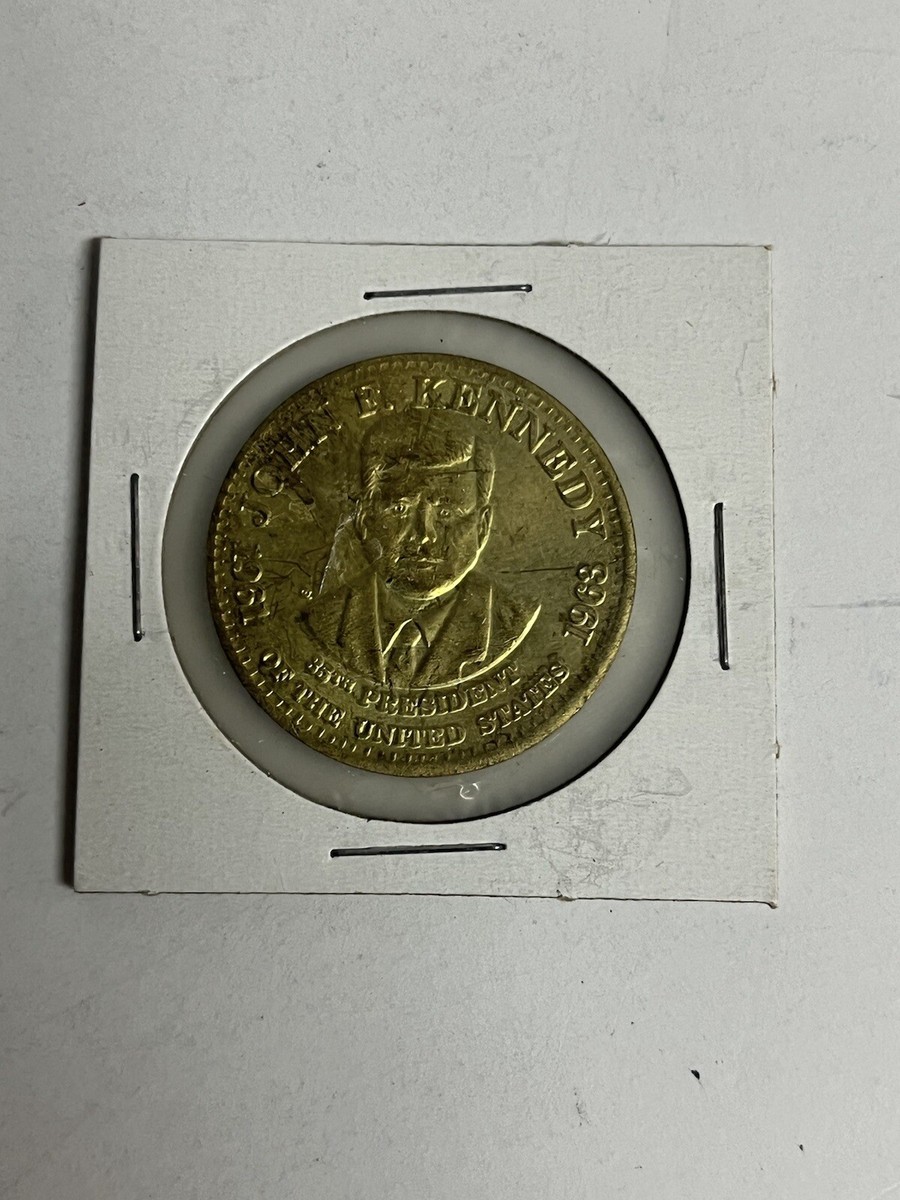 John F. Kennedy Commemorative Gold Tone Coin 1961-1963