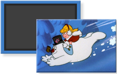 Frosty the Snowman Fridge Magnet 2 x 3 Rigid TV Show Karen Sledding Flying