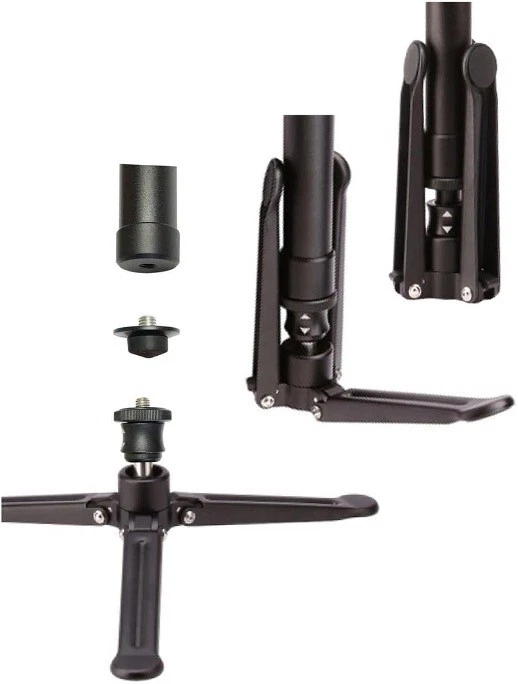 Monopod with adaptors and binoculars to film sporting events with iPhone - Image 2 of 4