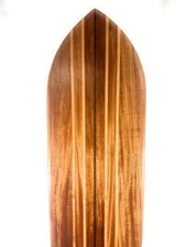 Ultimate Alaia Koa Surfboard 96 inch X 18 inch with Inlays Hawaiian Vintage Repl