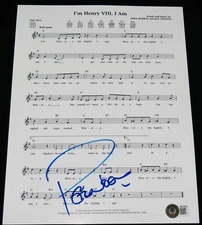 PETER NOONE AUTOGRAPHED SHEET MUSIC PHOTO (HERMAN'S HERMITS) - BECKETT COA!