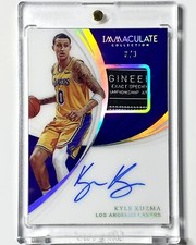 2018-19 Immaculate Kyle Kuzma Auto /3 Laundry Tag