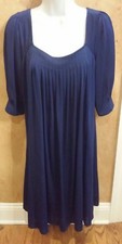 NEW, Nine West Royal Blue Smock 3/4 Sleeve Lined Dress Size 8