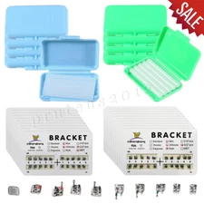 10 Packs Dental Orthodontic Metal Brackets Braces / Orthodontic Scented Wax
