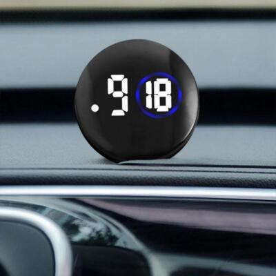 Mini LCD Screen Digital Clock Glow In Dark Interior Car Auto Desk Dashboard 