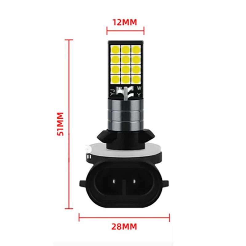 For Hyundai Santa Fe 2006-2012 2pcs No Error 3030 881 24SMD LED Fog Lamp Light — 第 2/4 张图片