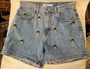 zara pineapple shorts