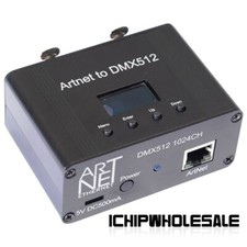 ARTNET to DMX512 Controller 2Port Mini Ethernet to DMX Adapter 1024Ch 5V DC500mA