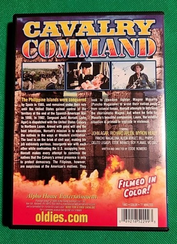 Cavalry Command (DVD, 1963, Reissued 2006) John Agar - Picture 3 of 3