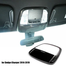 Carbon Fiber Front Reading Light Cover Trim Bezels for Dodge Charger Durango 11+