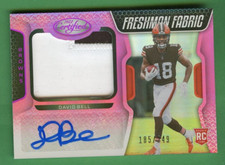 DAVID BELL 2022 CERTIFIED FOOTBALL ROOKIE FRESHMAN FABRIC AUTO PATCH /249 BROWNS