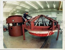 Press Photo Southwest Research Institute Rocket Launch Test Fixture in Texas