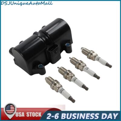 1pc Ignition Coils + 4pcs Spark Plugs UF503 for Chevrolet Aveo Matiz 2004-2007