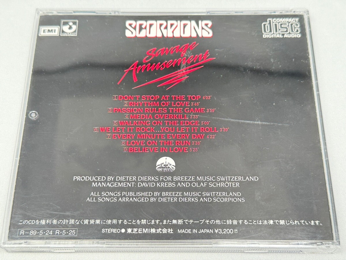 Scorpions Savage Amusement Cp32-5604 CD Japan 1988 for sale online
