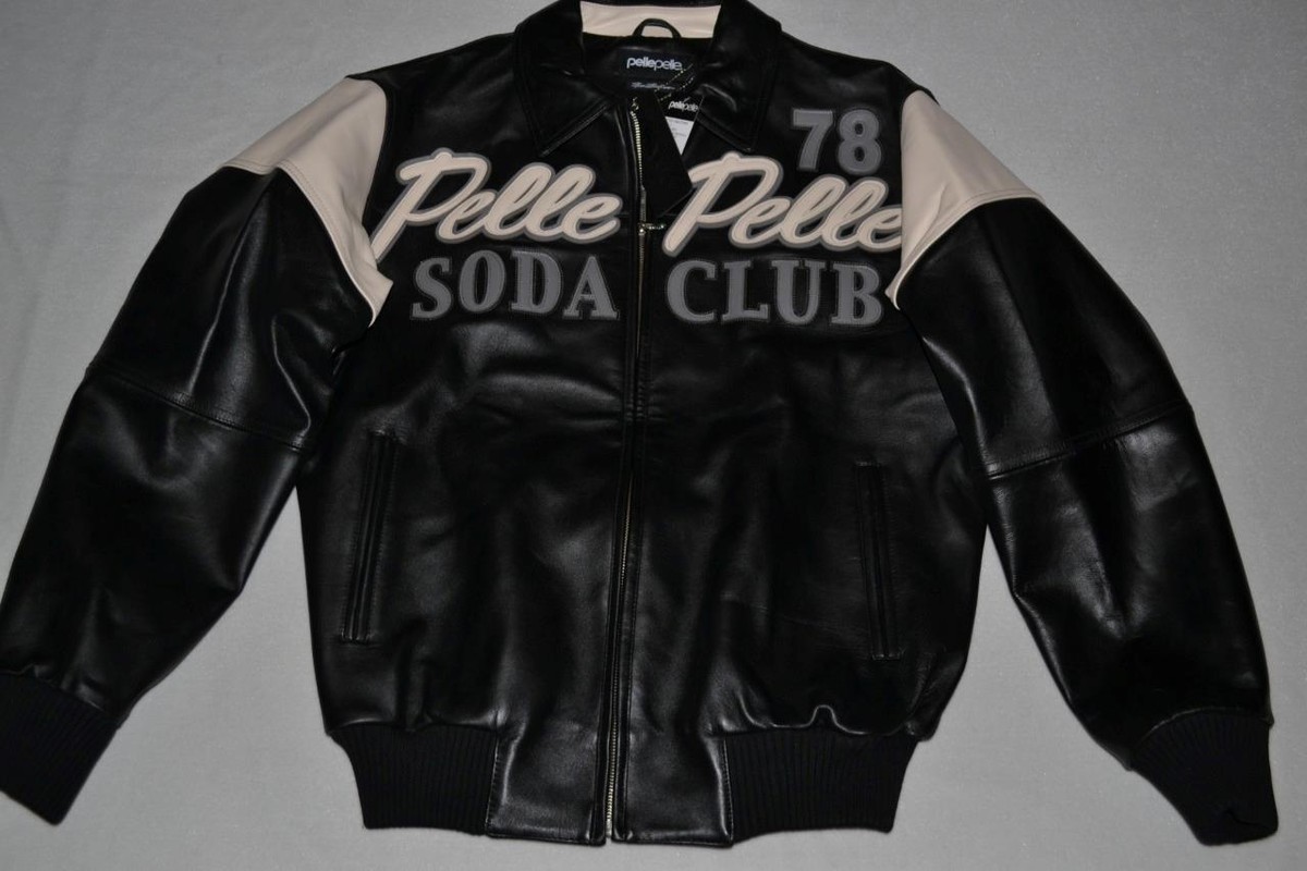 AUTHENTIC Pelle Pelle Men's LEATHER Jacket SODA CLUB CREAM AUTHENTIC Pelle Pelle Men's LEATHER Jacket SODA CLUB CREAM