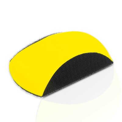5 inch Mouse Shaped Hand Sanding Block with Hook and Loop Backing
