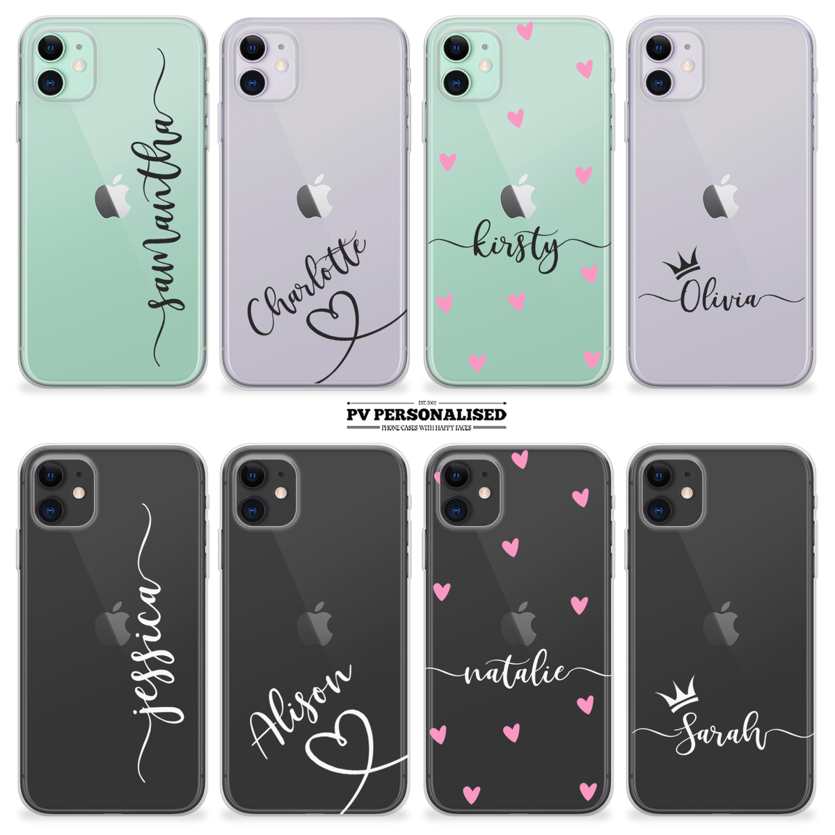 Custodia per telefono in Silicone con nome personalizzato Custodia per telefono in Silicone con nome personalizzato