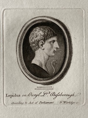 Lepidus On Beryl 1768 Etching T Worlidge A Collection Of Drawings From Curious