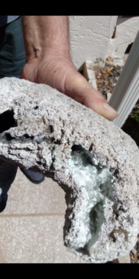 8 lb Fulgurite Power struck found in Northern Michigan.  Very large