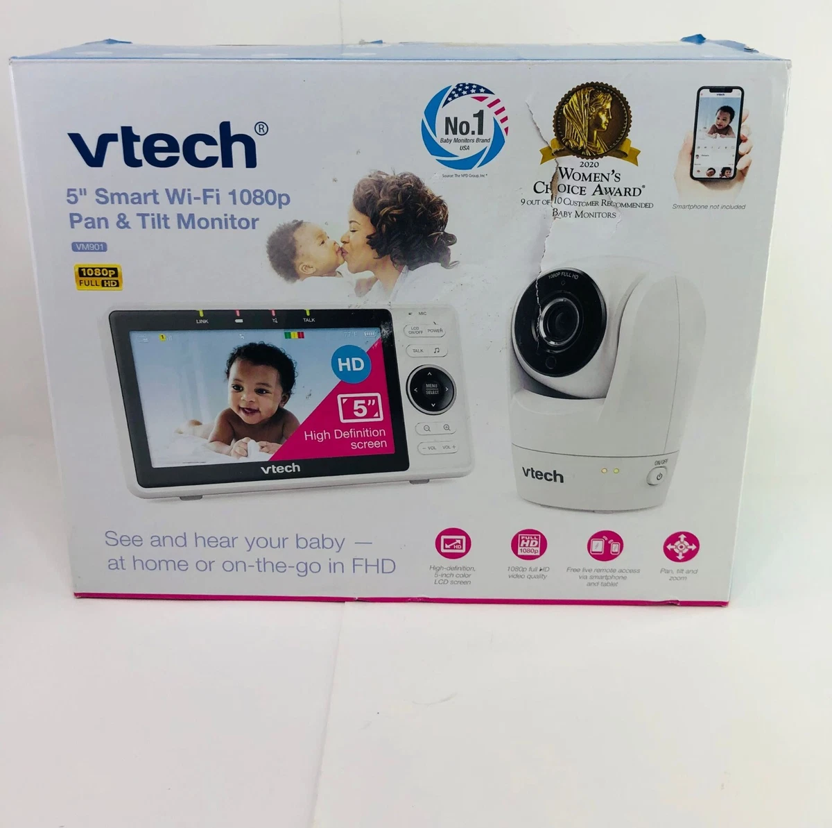 Vtech 5 pan & cheap tilt monitor with wifi