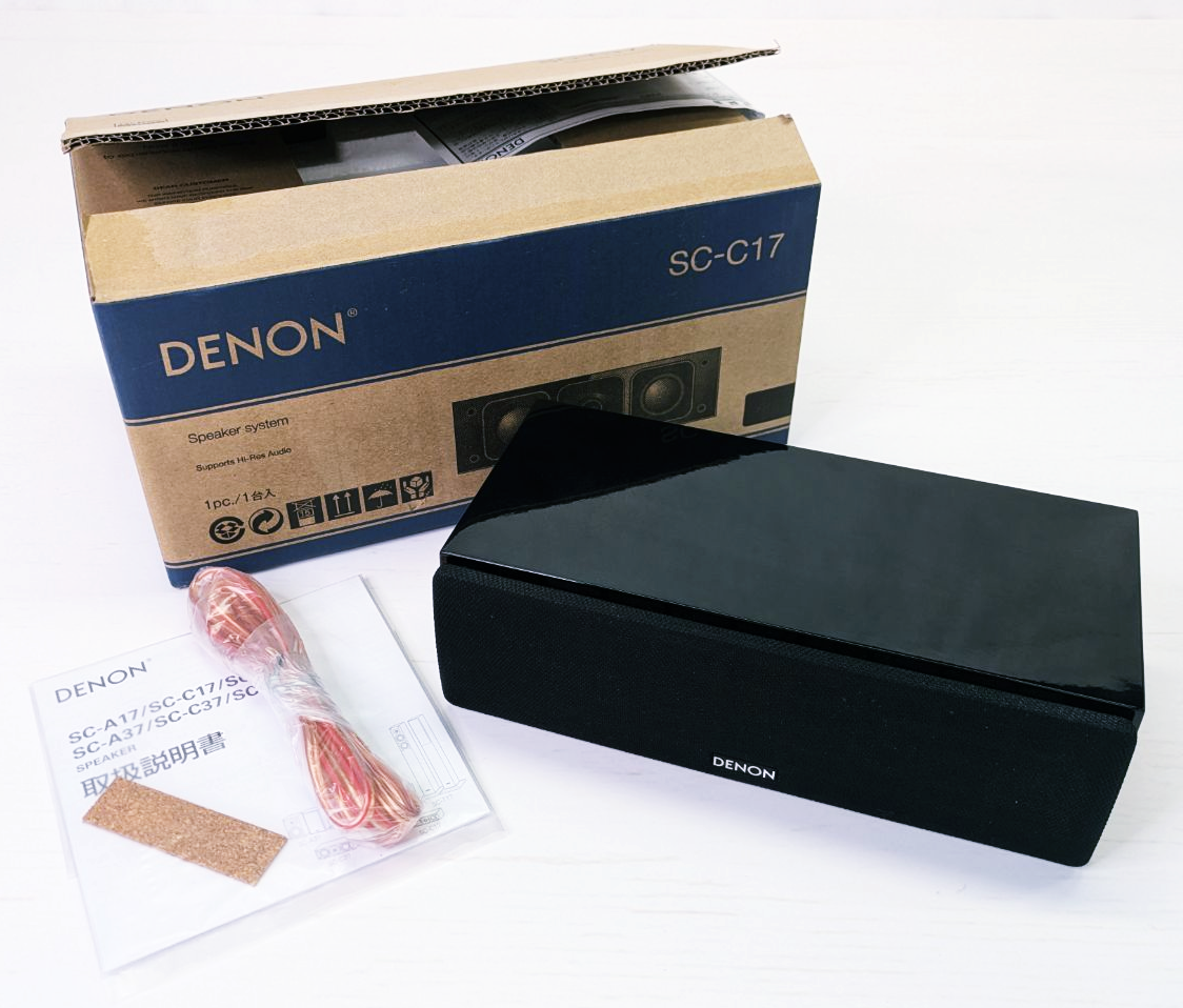 Denon SC-C17 Center Speaker Black Operation confirmation With box