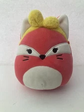Original Squishmallow Fifi the Fox with Yellow Bow Kellytoy