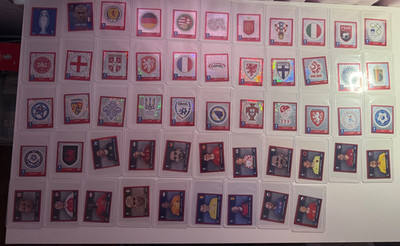Topps UEFA Euro 2024 Swiss Edition Parallel FOIL LOGO Choose Stickers