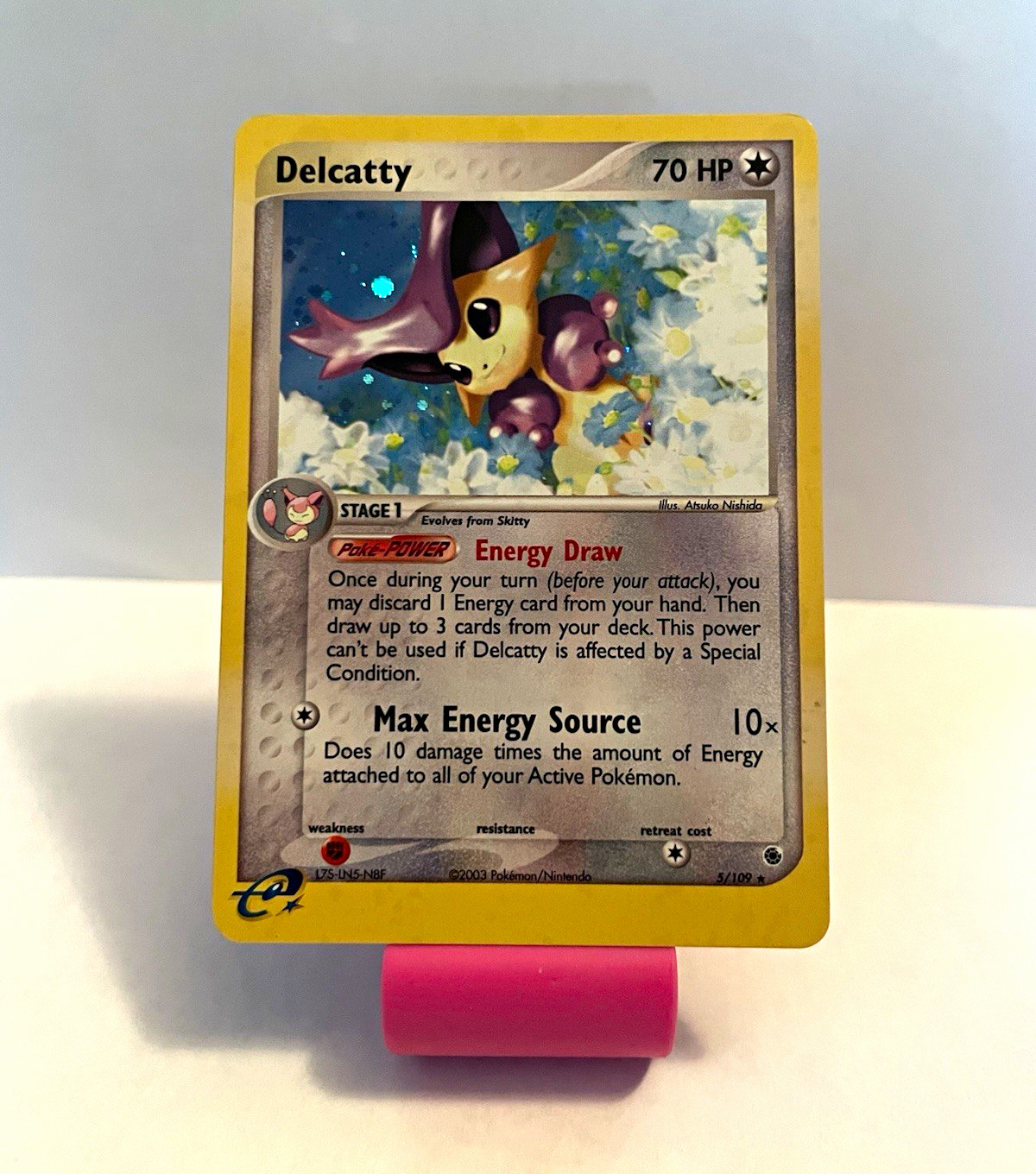 Pokemon Delcatty 5/109 EX Ruby & Sapphire Holo Rare English 2003 70 HP